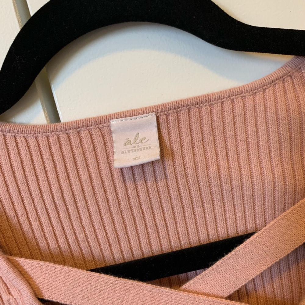 Ale by Alessandra Cropped Sweater Top - Picture 3 of 4
